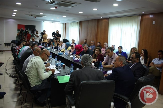 اجتماع في مقر منظمة التحرير يناقش أوضاع الحريات الاعلامية