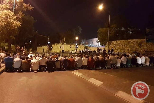 &lt;div&gt;صورة وتعليق: &lt;/div&gt;لليوم الثالث- الأقصى مغلق وصلاة الفجر على الأسفلت