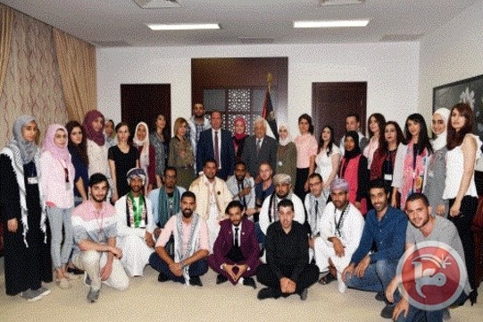 الرئيس يستقبل وفود المؤتمر الشبابي العربي التطوعي الاول