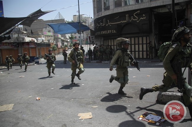 مواجهات مع الاحتلال وسط مدينة الخليل