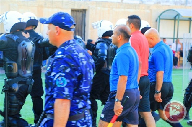 الشرطه الخاصه نًّفذتْ سيناريو تدريبي حول تأمين الحكام في الملاعب
