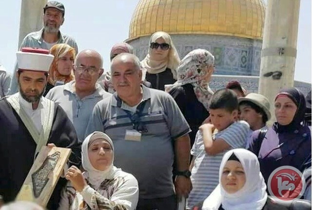 وفد من نادي القدس بضيافة مدير المسجد الاقصى الشيخ عمر الكسواني