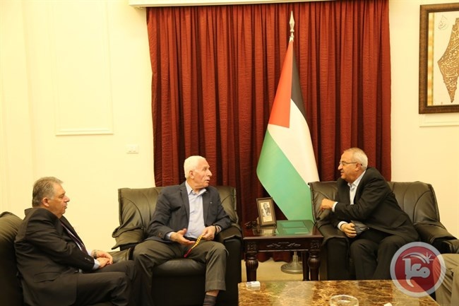 الاحمد يبحث مع ناجي اخر المستجدات الفلسطينية