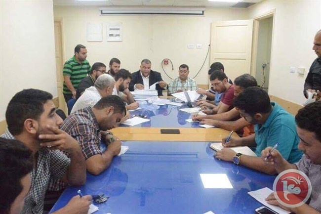 فتح مظاريف مشروع ملعبي الدرة وخان يونس