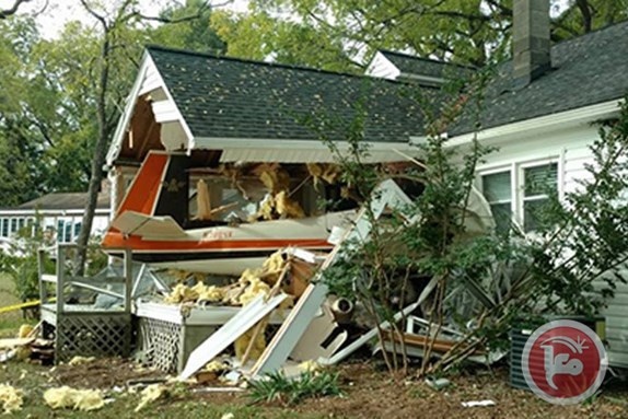 فرجينيا: تحطم طائرة خفيفة فوق سطح منزل