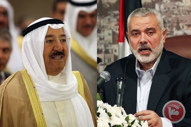 هنية يطلع امير الكويت على اتفاق المصالحة