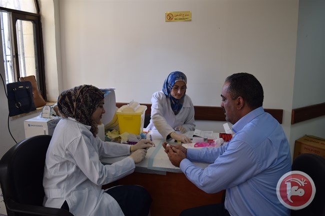 يوم طبي للتبرع بالدم في مديرية مواصلات رام الله