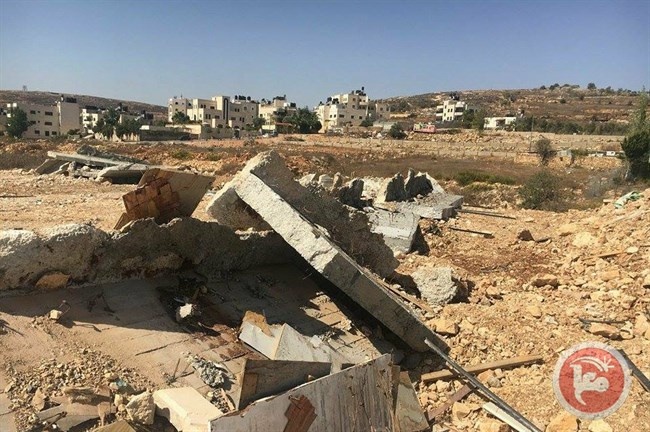 الاحتلال يهدم أساسات منشآت سكنية في بيت حنينا