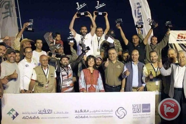 فلسطين تحصد المراكز (2-3-4) في بطولة العقبة للدفع الرباعي