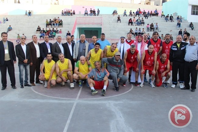 افتتاح بطولة الشهيد أبو عمار لقدامى لاعبي كرة السلة بغزة