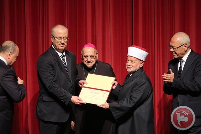 مؤسسة عرفات تمنح جائزة الانجاز للشيخ حسين والبطريرك صباح
