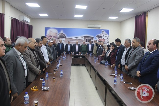 محافظ جنين يرعى حفل تكريم مدراء سابقين في الأجهزة الأمنية والصحة