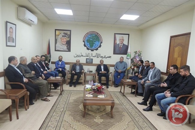 الوطنية موبايل تزور مقر جمعية رجال الاعمال بغزة