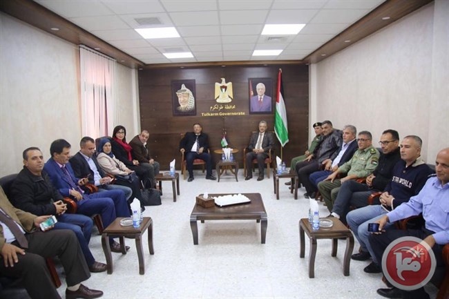 محافظ طولكرم يستقبل وكيل وزارة السياحة