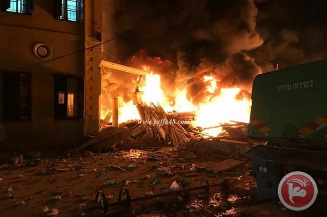اصابات في انفجار بناية بيافا