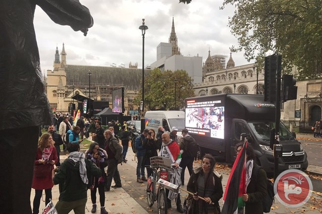 سفارة فلسطين بلندن تواصل نشاطات حملة وعد بلفور