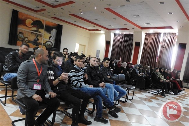 بوليتكنك فلسطين تستمر بفعاليات مهرجان قناديل للافلام القصيرة
