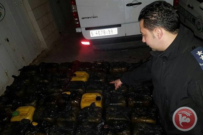 ضبط 1000 لتر سولار مهرب غرب رام الله