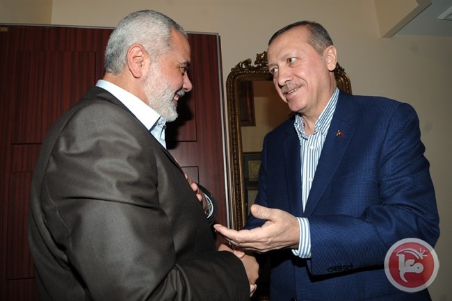هنية يهاتف أردوغان لبحث موضوع القدس