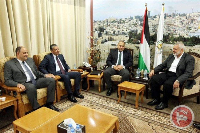 قيادة حماس تلتقي الوفد الامني المصري بغزة
