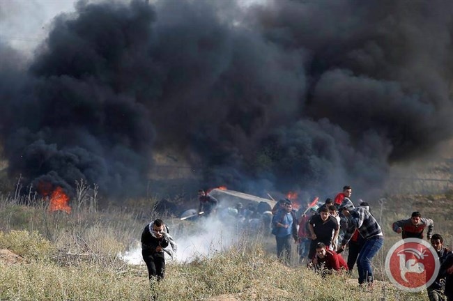 ثلاثة جرحى في مواجهات غزة