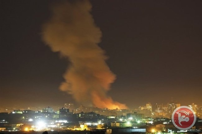 قصف موقع تابع لحركة حماس في غزة