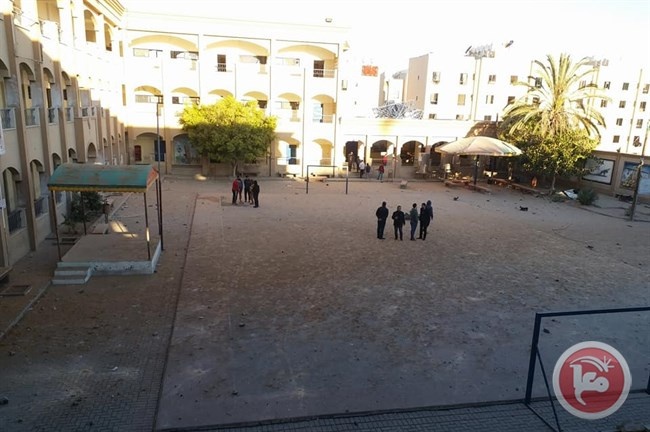 تضرر عدة مدارس نتيحة قصف غزة