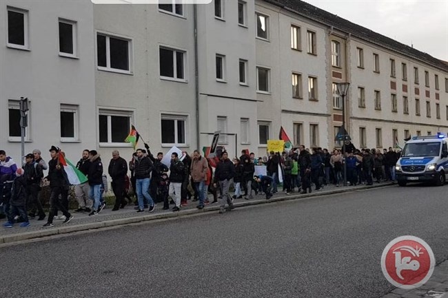 جاليتنا في فرانكفورت تنظم تظاهرة نصرة للاقصى