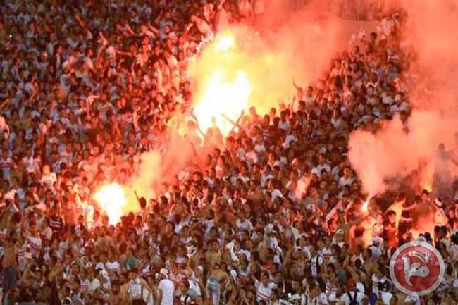 شاهد..هتاف جماهير الاهلي المصري لفلسطين