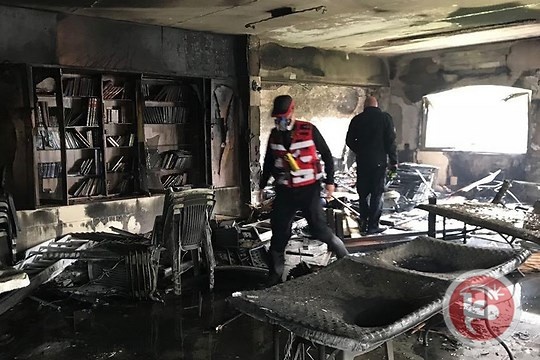 اندلاع حريق داخل كنيس ليهود المغرب في نهاريا