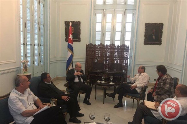 وفد الجبهة الديمقراطية يلتقي نائب وزير الخارجية الكوبي
