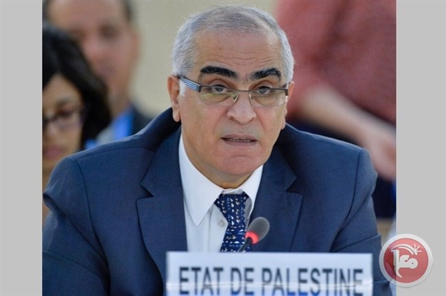 مراقب فلسطين الدائم بجنيف يلتقي مدير عام منظمة العمل الدولية