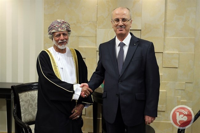 الحمد الله يبحث مع وزير الخارجية العماني سبل دعم القدس