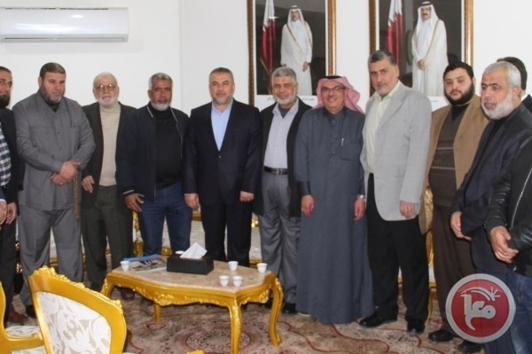 السفير العمادي يستقبل وفدا من ممثلي فصائل المقاومة