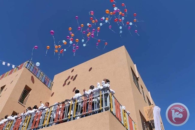 افتتاح اول مدرسة صديقة للطفولة بغزة