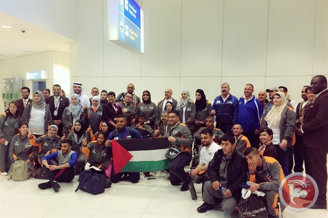 الاولمبياد الفلسطيني تصل الامارات للمشاركة بدورة الالعاب التاسعة