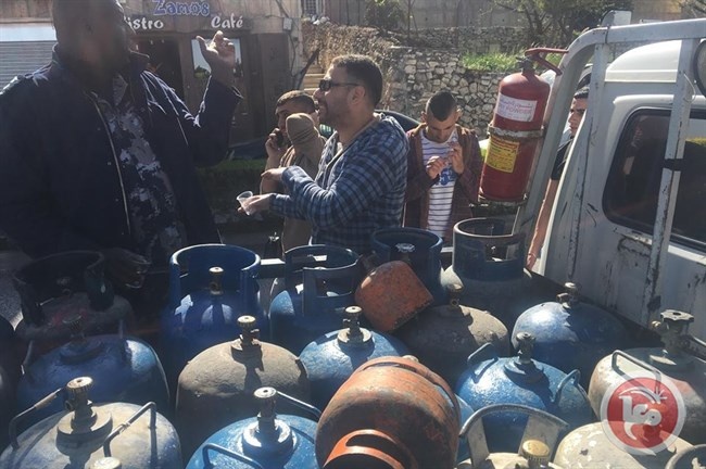 دفاع مدني بيت لحم يتعامل مع إنفجار إسطوانة غاز