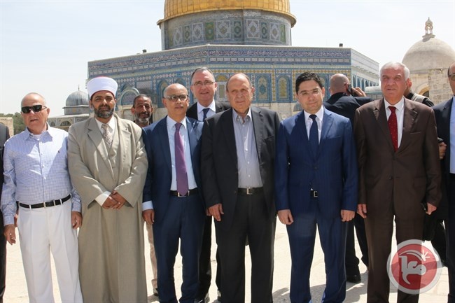 الحسيني يطلع وزير خارجية المغرب على الاوضاع