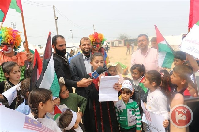 &quot;الشباب والرياضة&quot; تحيي يوم الطفل في مخيم العودة بغزة