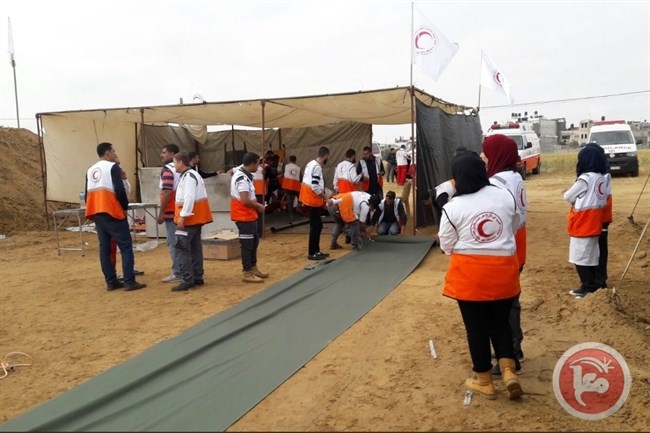 الصليب الاحمر: ننظر بخطورة لاصابة اثنين من متطوعي الهلال بغزة