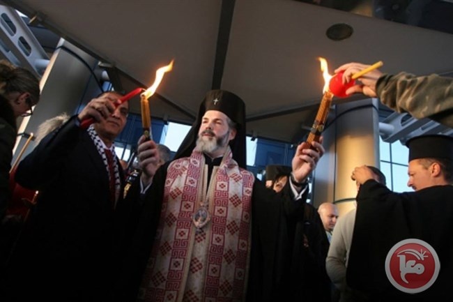 السفير المذبوح يستقبل الشعلة المقدسة في صوفيا