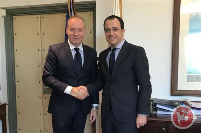 السفير طويل يلتقي وزير خارجية قبرص الجديد