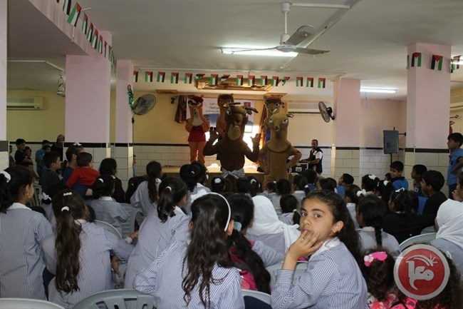 عطاء فلسطين تنفذ عرضا مسرحيا للأطفال في قرية النبي الياس