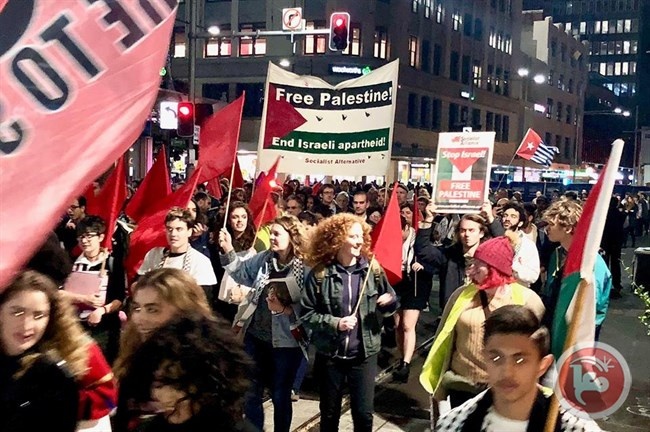 سيدني: الآلاف يتظاهرون تضامنا مع غزة