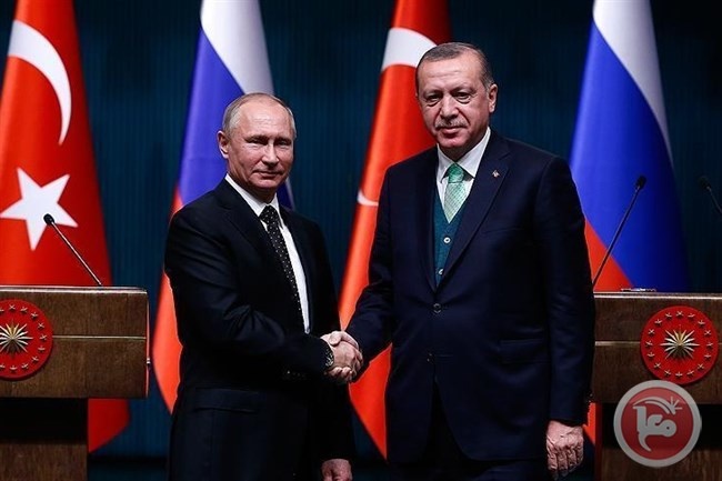 أردوغان وبوتين يبحثان احداث غزة