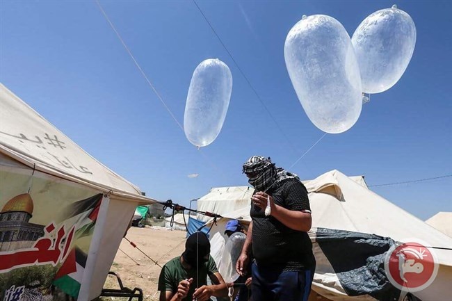 غزة: قرار بوقف اطلاق البالونات الحارقة صوب المستوطنات