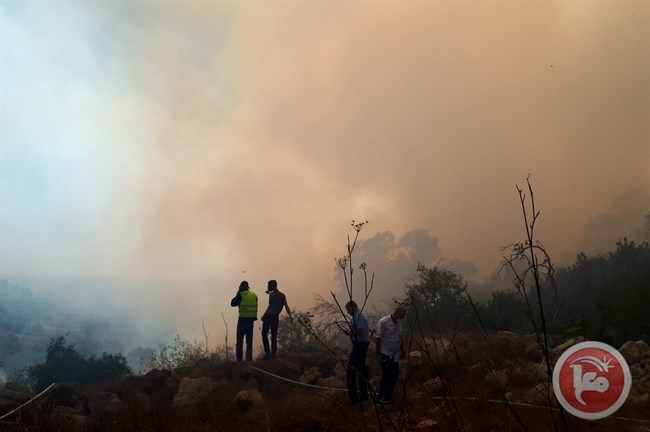 إخلاء سكان بسبب حريق كبير في بيت شيمش