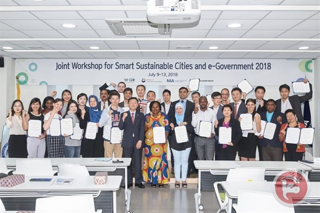 بلدية الخليل تشارك في ورشة عمل &quot;المدن الذكية&quot; في كوريا الجنوبية