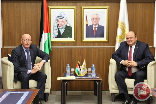 الشوا يلتقي نائب المنسق الخاص لعملية السلام في الشرق الأوسط
