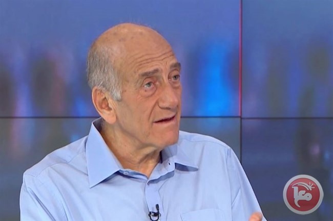 Olmert: The ultimate goal of the Netanyahu gang is “cleansing”  The West Bank is from the Palestinians